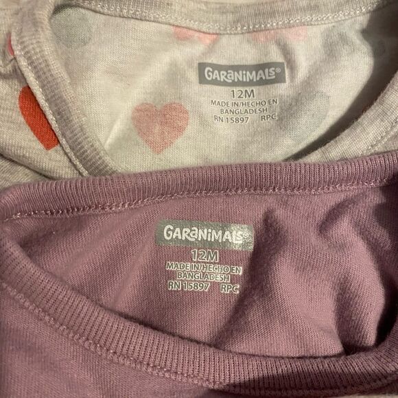 (3) Garanimals & (1) Jessica Simpson 12M Long Sleeve Onesies - Picture 4 of 5